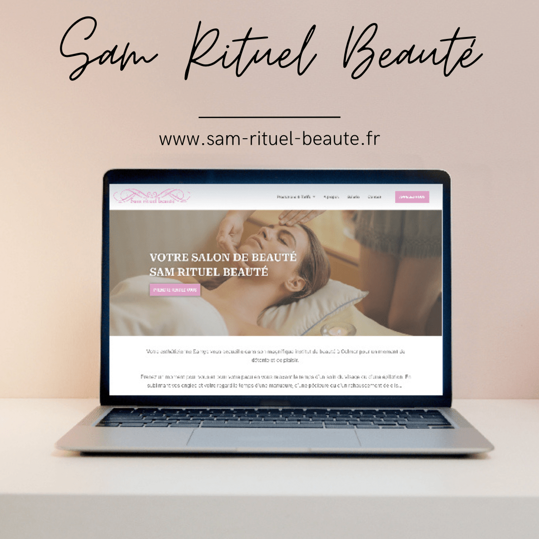 Création du site internet sam-rituel-beaute.fr , Salon de beauté à Colmar