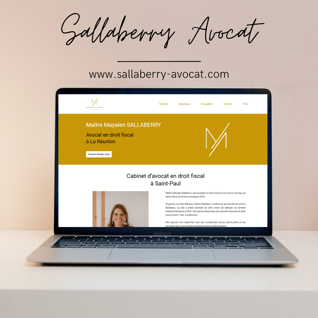 réalisation du site web Mayalen Sallaberry Avocat fiscaliste Saint-Paul La Réunion sous WordPress